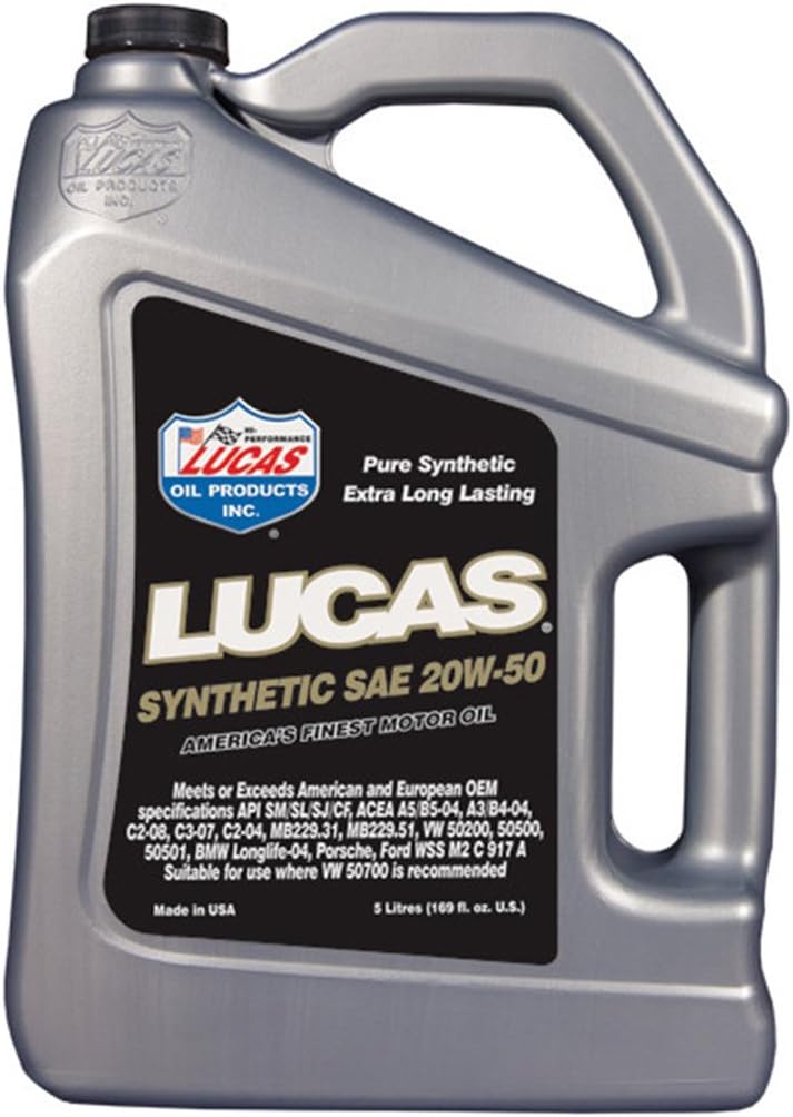 LUC-10135 Lucas Synthetic SAE 20W-50 169oz - Afbeelding 1